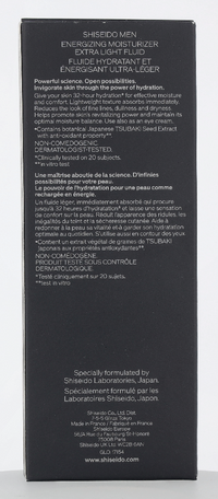 Shiseido Men Energizing Moisturizer Extra Light Fluid 100ml