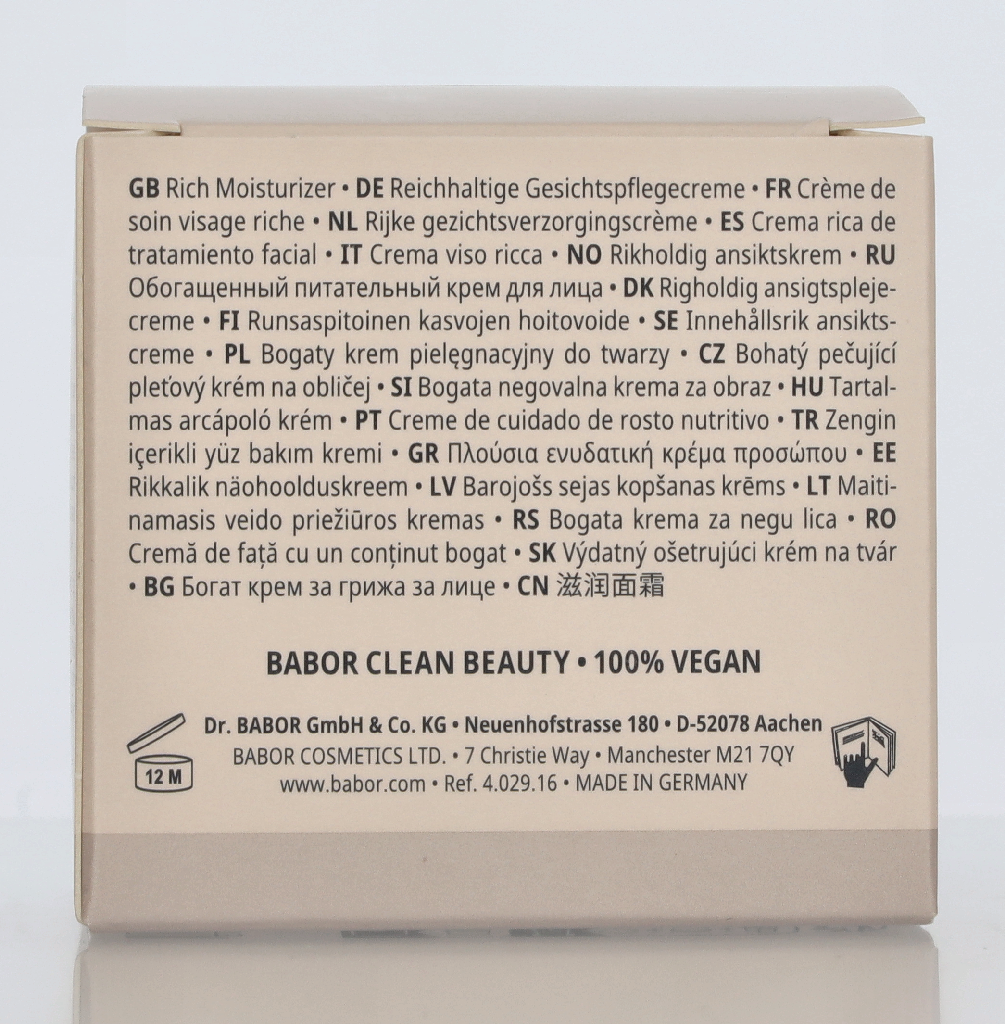 Babor Skinovage Purifying Cream Rich 50 ml