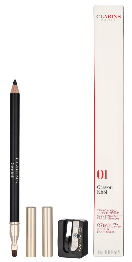 Clarins Crayon Khol Long-Lasting Eye Pencil w/Brush & Sharp.