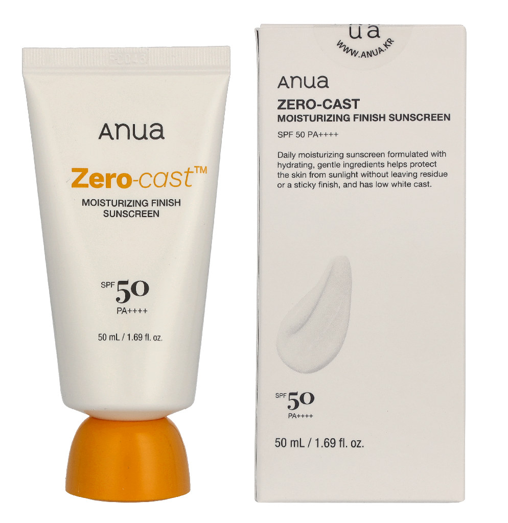 Anua Zero-Cast Moisturising Finish Sunscreen 50 ml