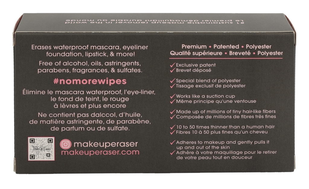 MakeUp Eraser 7 Day Set - Mini Cloths - Black