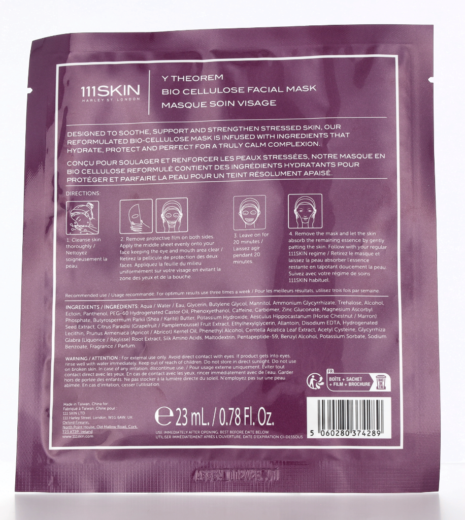 111Skin Y Theorem Bio Cellulose Facial Mask 23ml