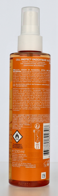 Vichy Capital Soleil Cell Protect Invisible Oil SPF50+ 200 ml