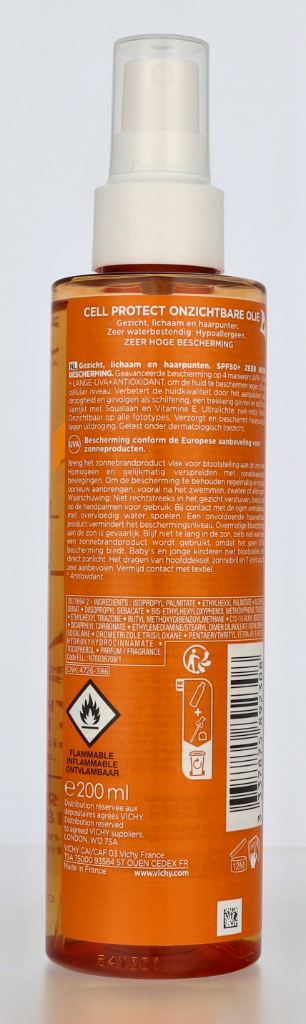 Vichy Capital Soleil Cell Protect Invisible Oil SPF50+ 200 ml