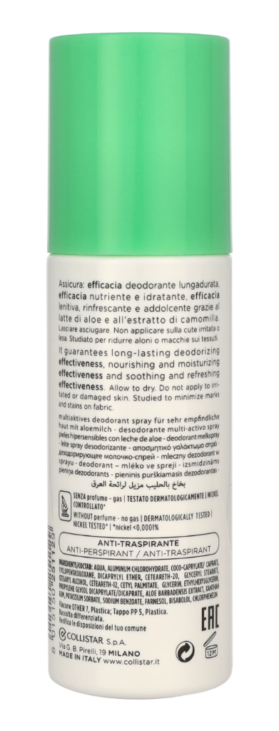 Collistar Multi-Active Deo Hyper-Sens. Skins 24H 100 ml
