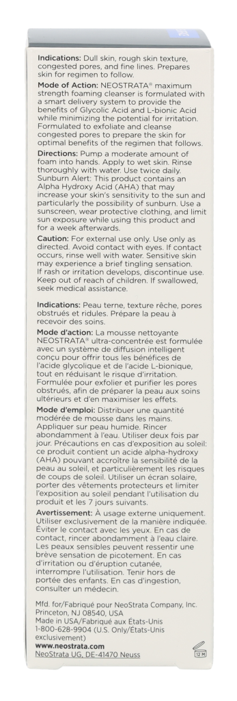 Neostrata Foaming Glycolic Wash 125 ml
