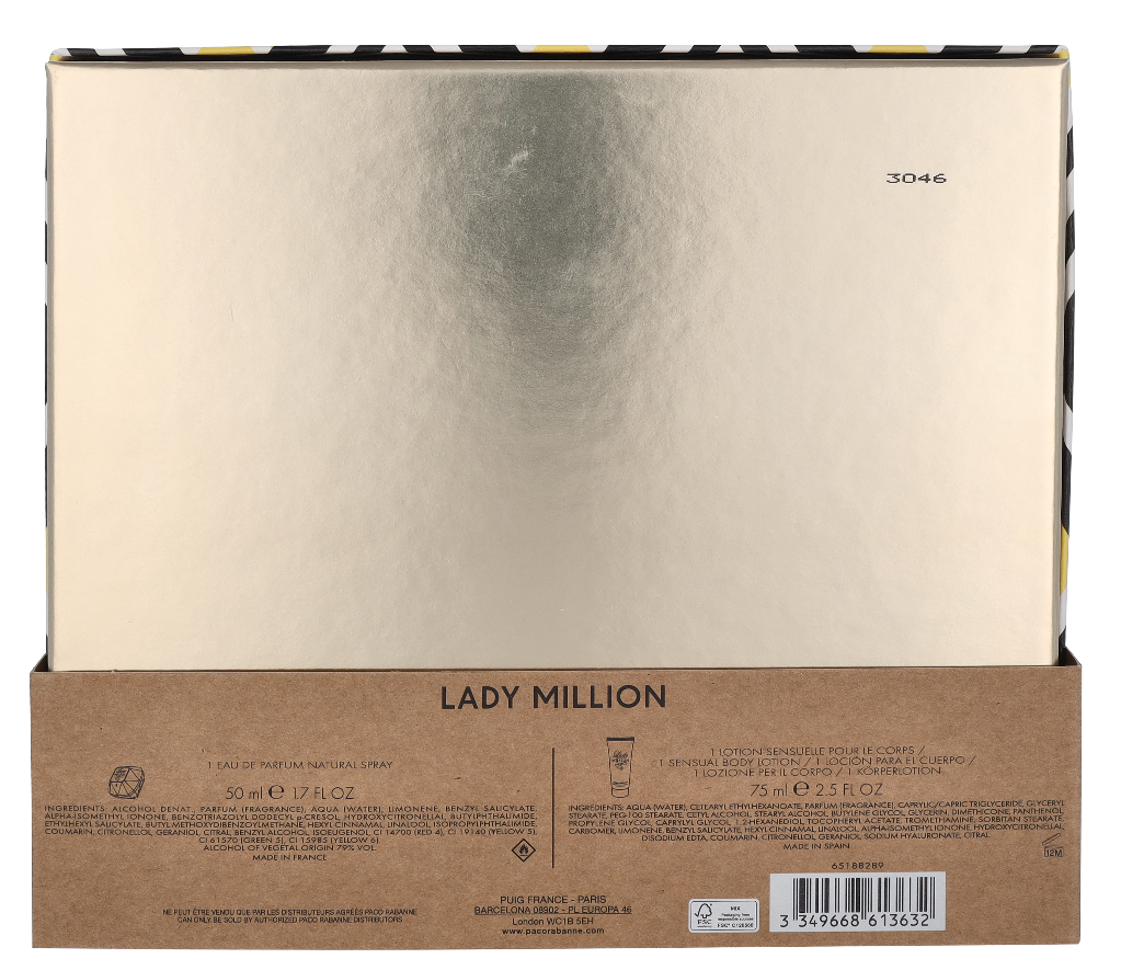 Paco Rabanne Lady Million Giftset 125 ml