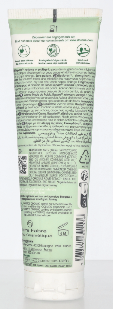 Klorane Bebe Bio Nappy Cream 100 g
