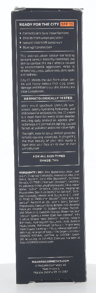 Madara Citycc Anti-Pollution Hyaluronic Cream CC SPF 40 ml