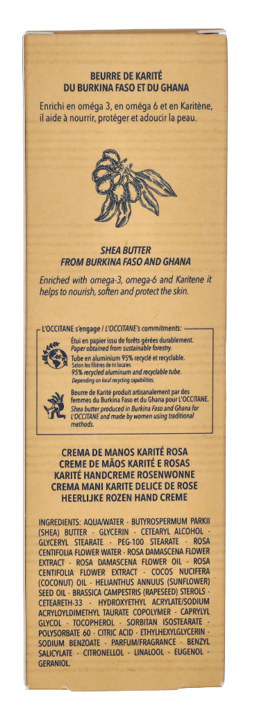 L'Occitane Shea Butter Rose Hand Cream 150 ml