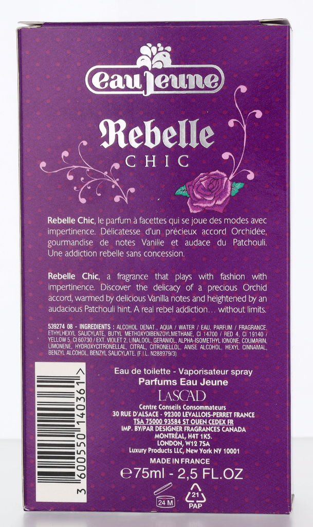 Eau Jeune Rebelle Chic Edt Spray 75 ml