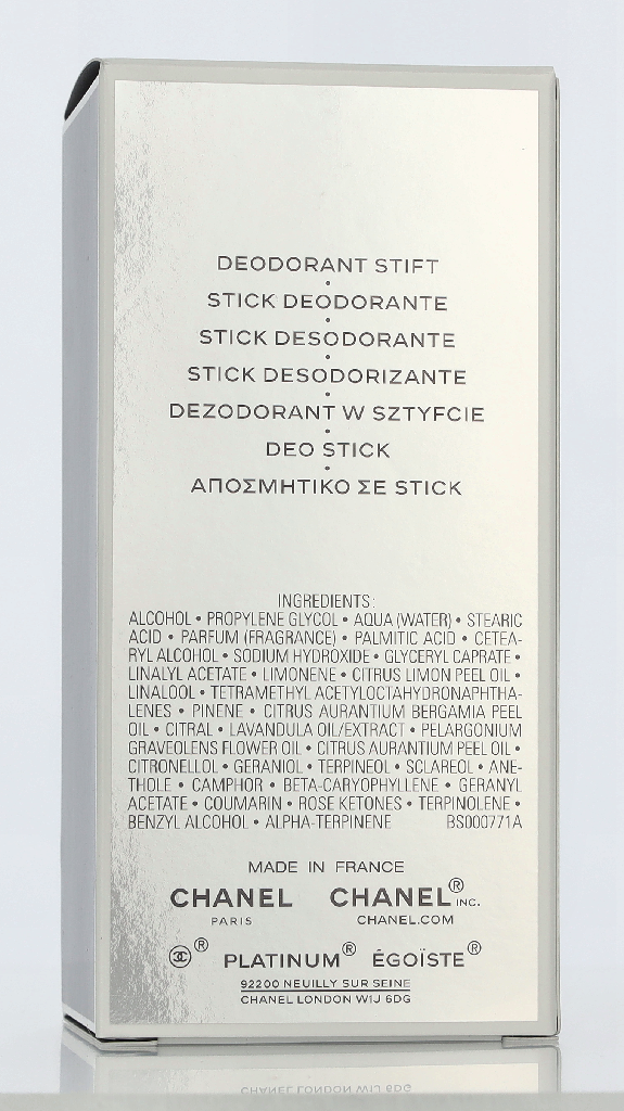 Chanel Platinum Egoiste Pour Homme Deo Stick 75ml