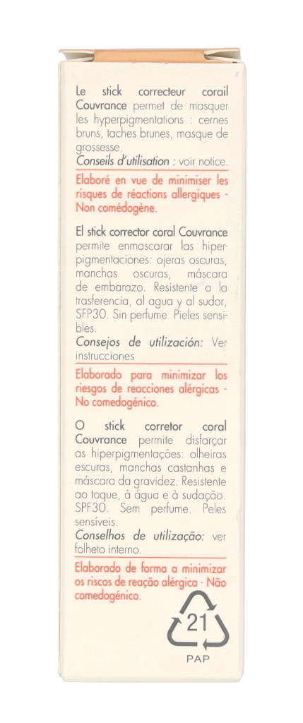 Avene Couvrance Concealer Stick SPF30 3.5 gr
