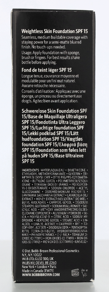 Bobbi Brown Weigthless Skin Foundation SPF15 30 ml