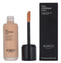 Kiko Milano Full Coverage 2 In 1 Foundation & Concealer 25 ml