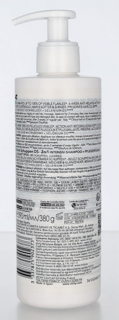 Vichy Dercos Anti-Dandruff 2 In 1 Shampoo 390 ml