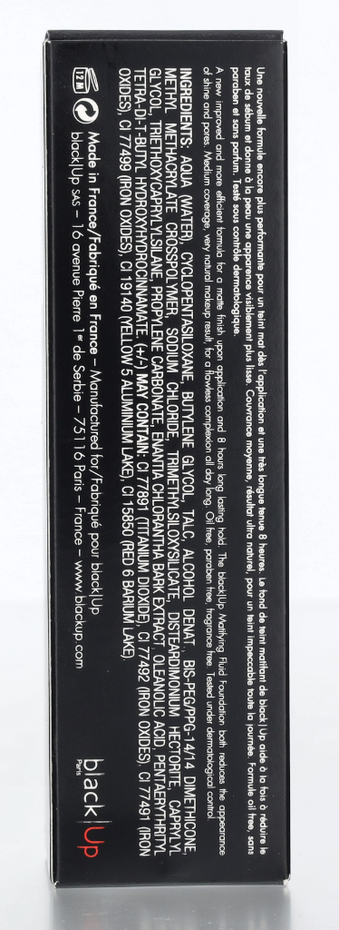 Black Up Matifying Fluid Foundation