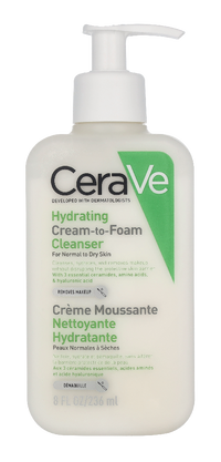 CeraVe Hydrating Cream-To-Foam Cleanser