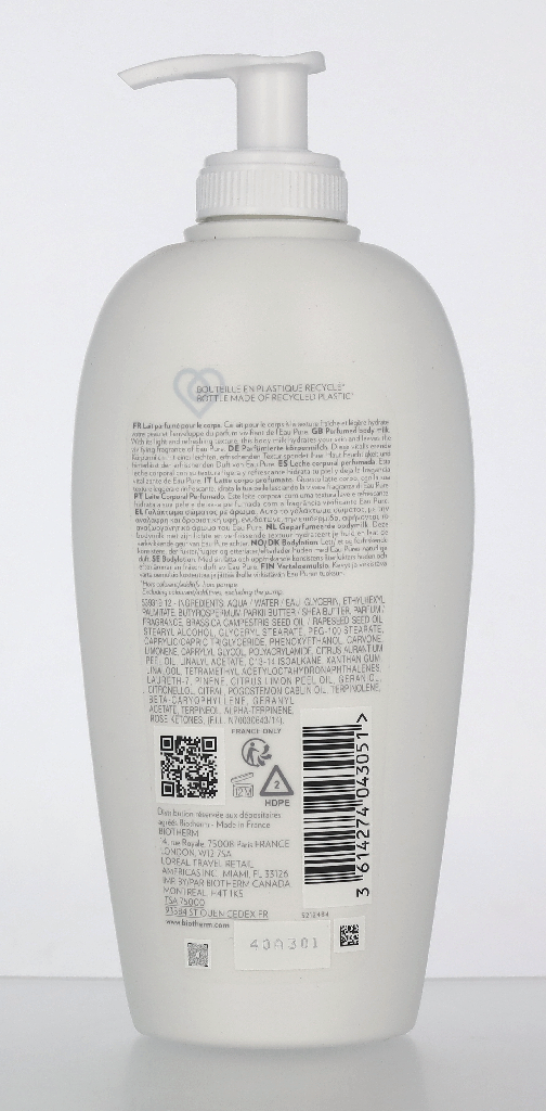 Biotherm Eau Pure Vivifying Perfumed Body Milk 400 ml
