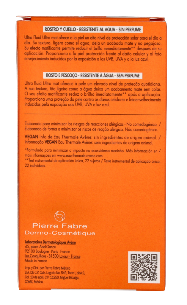 Avene Ultra Sunscreen Fluid Blue Light SPF50+ 50 ml