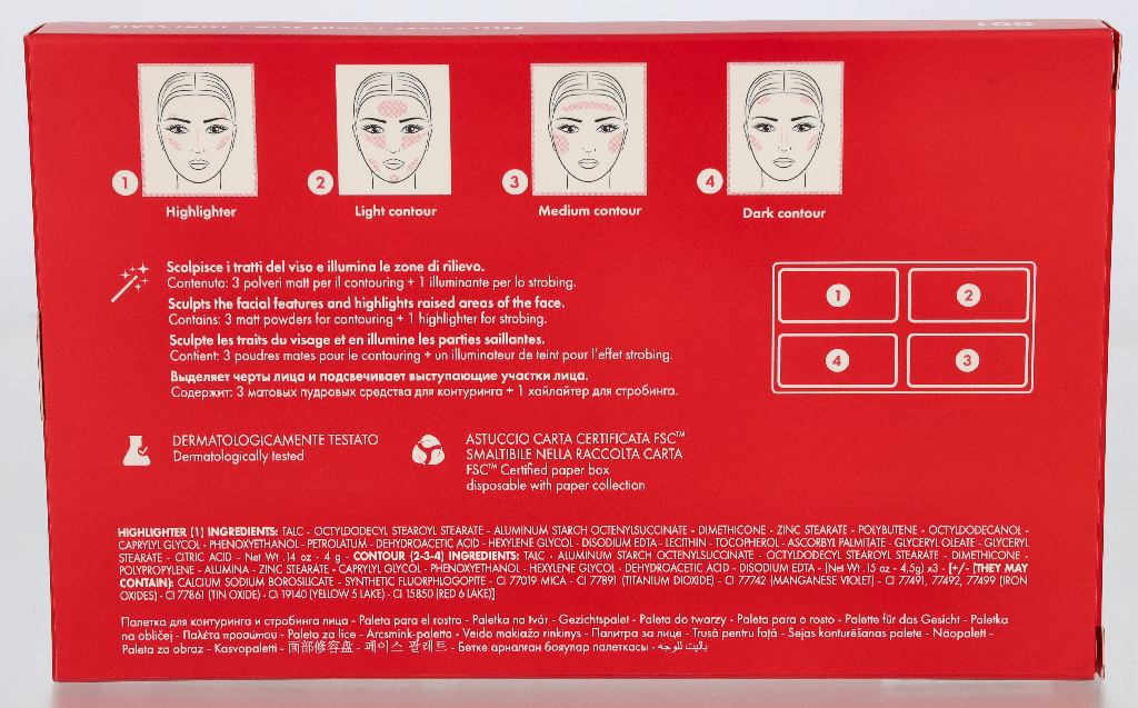 Pupa Contouring & Strobing Powder Palette 17.50 g