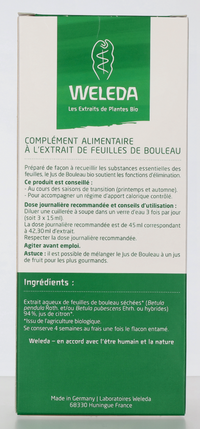 Weleda Organic/Bio Birch Juice 250 ml