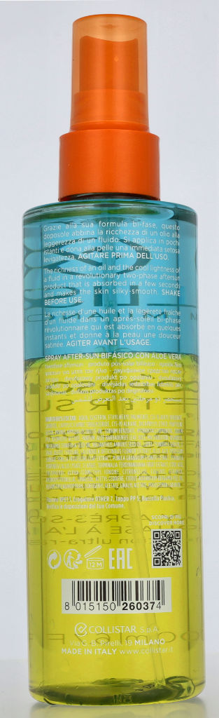 Collistar Two-Phase After Sun Spray With Aloe 200 ml