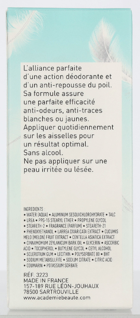 Academie Anti-Transpirant Post-Epilation Deodorant Roll-On 50 ml