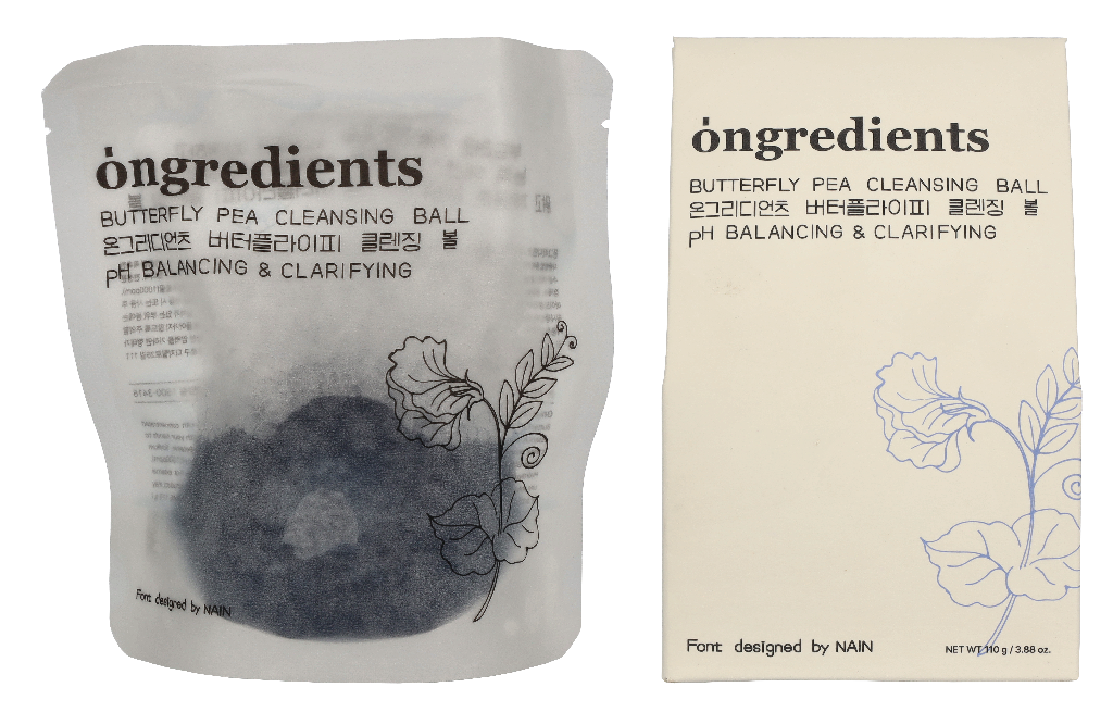 Ongredients Butterfly Pea Cleansing Ball 110 g