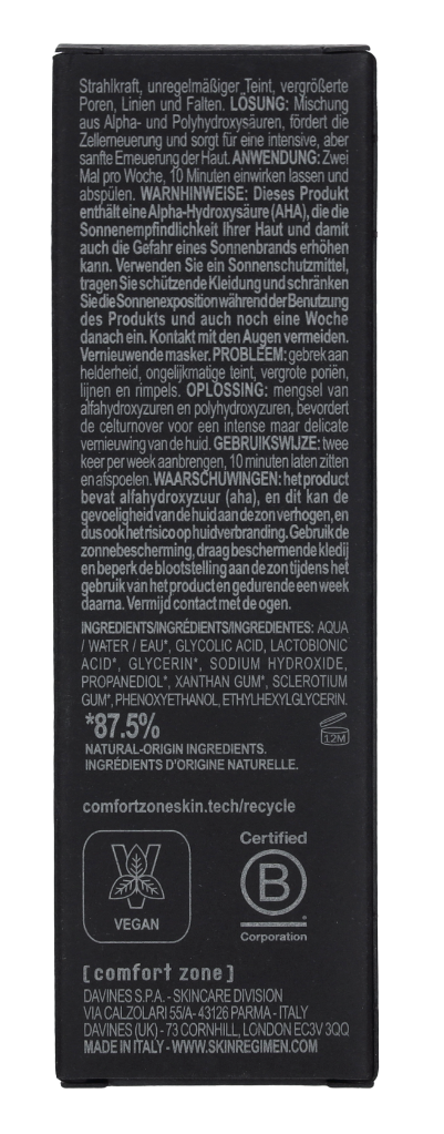 Comfort Zone Skin Regimen  Glyco-Lacto Peel 50ml