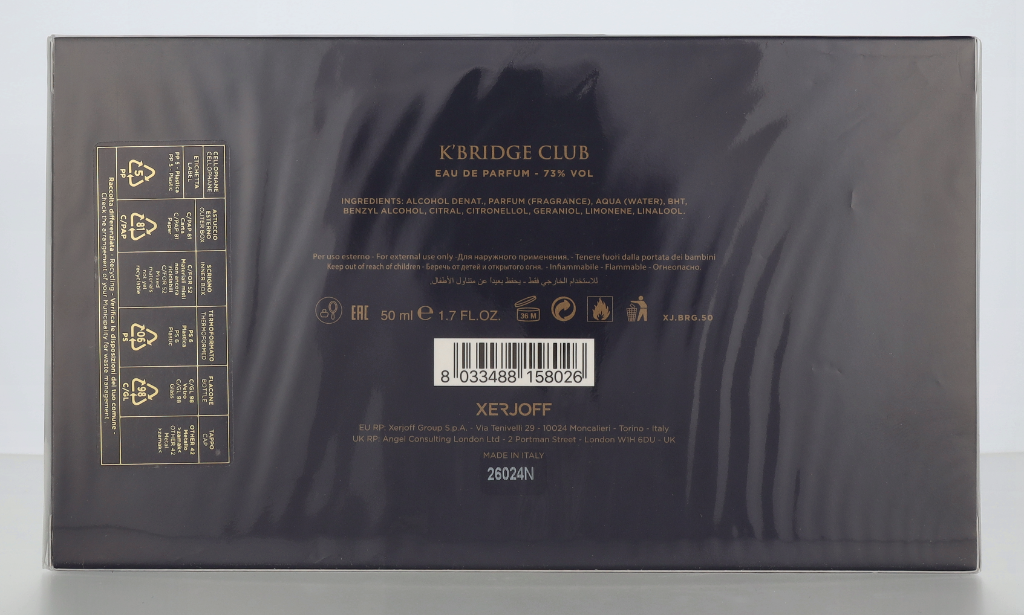 Xerjoff K'Bridge Edp Spray 50 ml