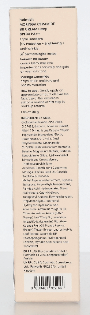 Heimish Moringa Ceramide BB Cream SPF 30 PA++ 30 ml