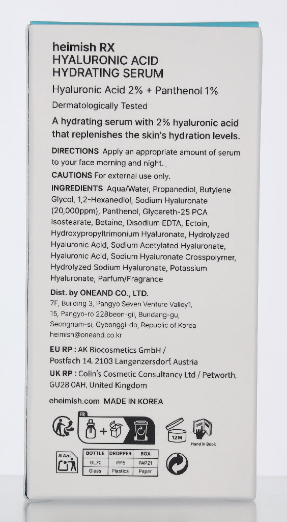 Heimish RX Hyaluronic Acid 2% Hydrating Serum 35 ml