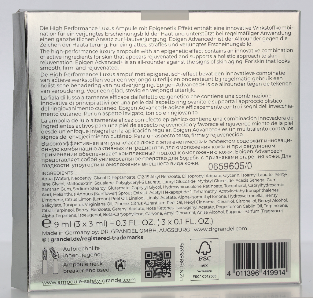 Dr. Grandel Ampoule Excellence Epigen Advanced+ 9 ml