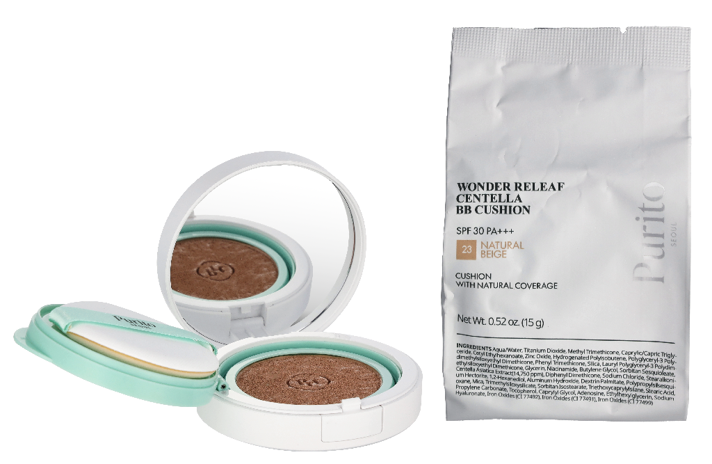 Purito Seoul Wonder Releaf Centella BB Cushion Duo Set 30 g