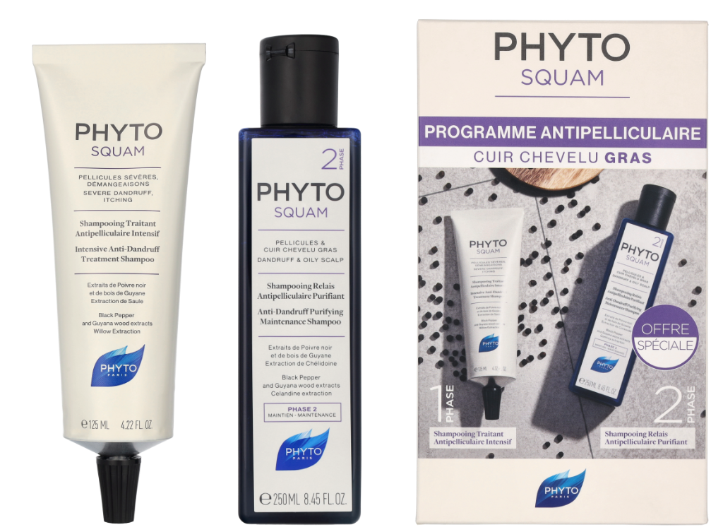 Phyto Phytosquam Purifying Shampoo Duo Set 375 ml