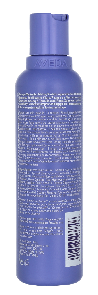 Aveda Blonde Revival Purple Toning Shampoo 200 ml