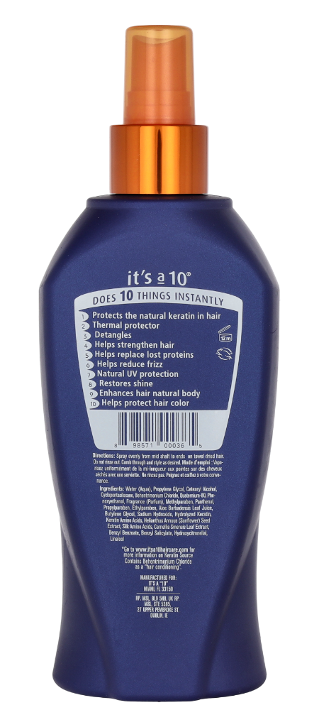 It's a 10 Miracle Leave-In Plus Keratin 295.70 ml