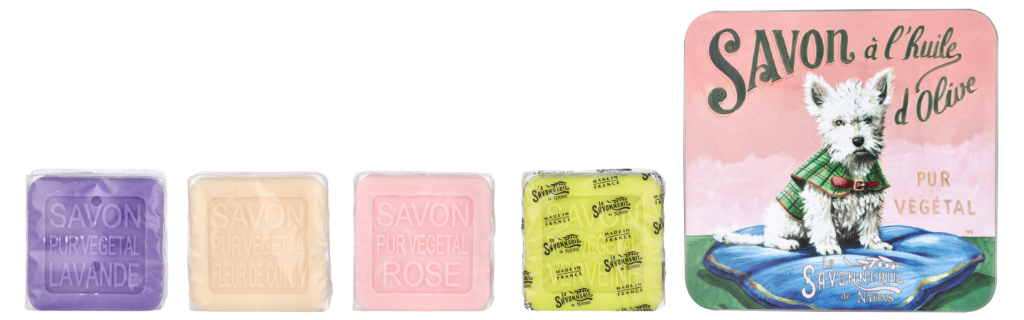 La Savonnerie De Nyons Soap Bar Set 4 Pcs - Dog 400 g