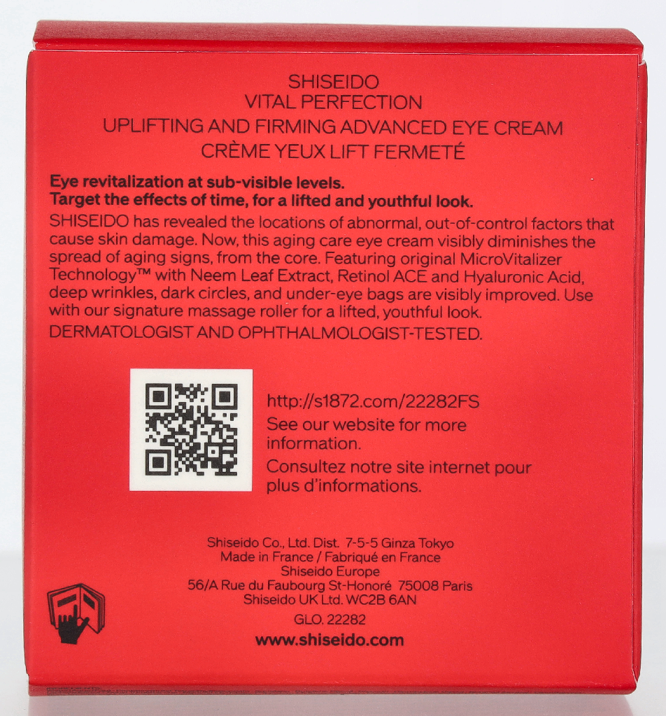 Shiseido Vital Perfection Uplifting And Firming Eye Cream 15 ml