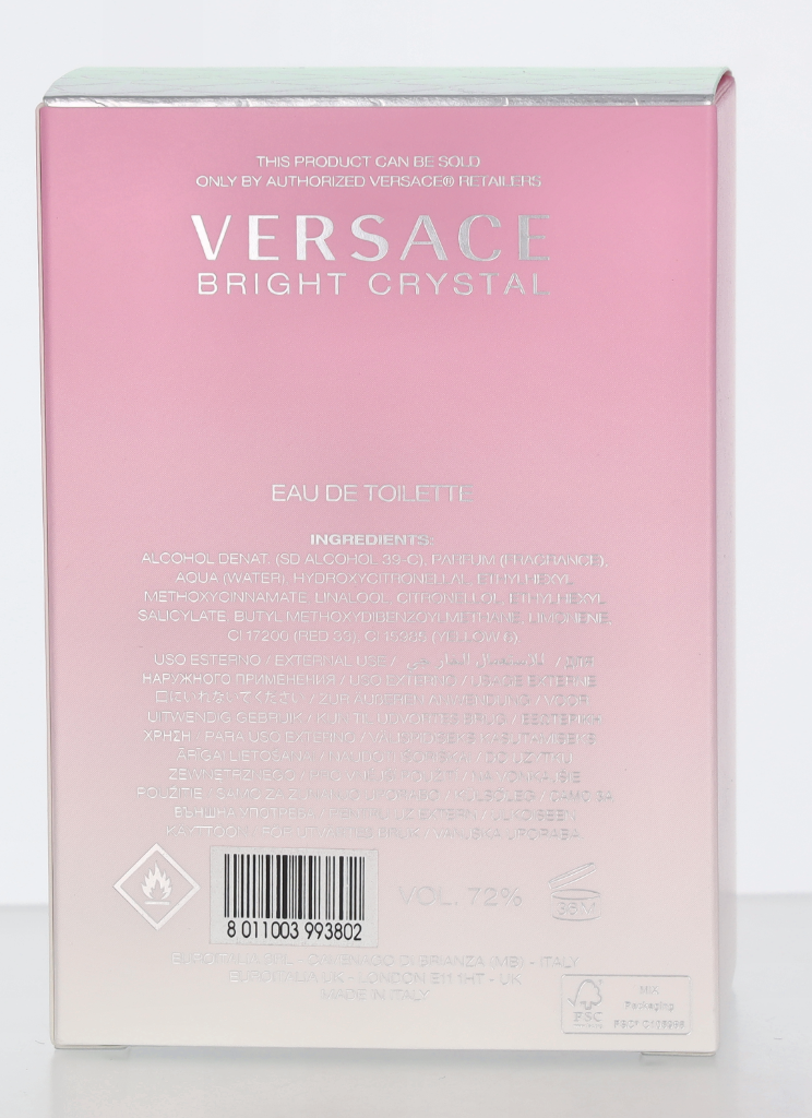 Versace Bright Crystal Edt Spray