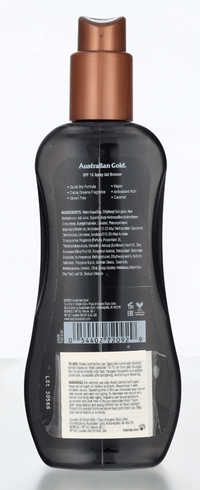 Australian Gold Spray Gel Instant Bronzer SPF15 237 ml