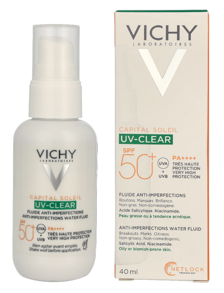 Vichy Capital Soleil UV Clear Anti-Imperfections Water SPF50 40 ml