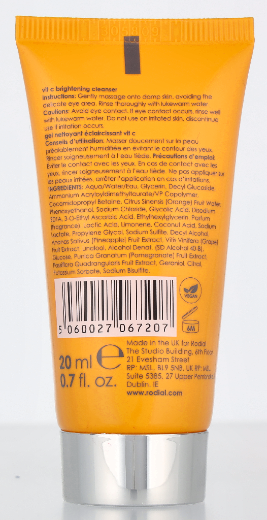 Rodial Vit C Brightening Cleanser Deluxe 20 ml