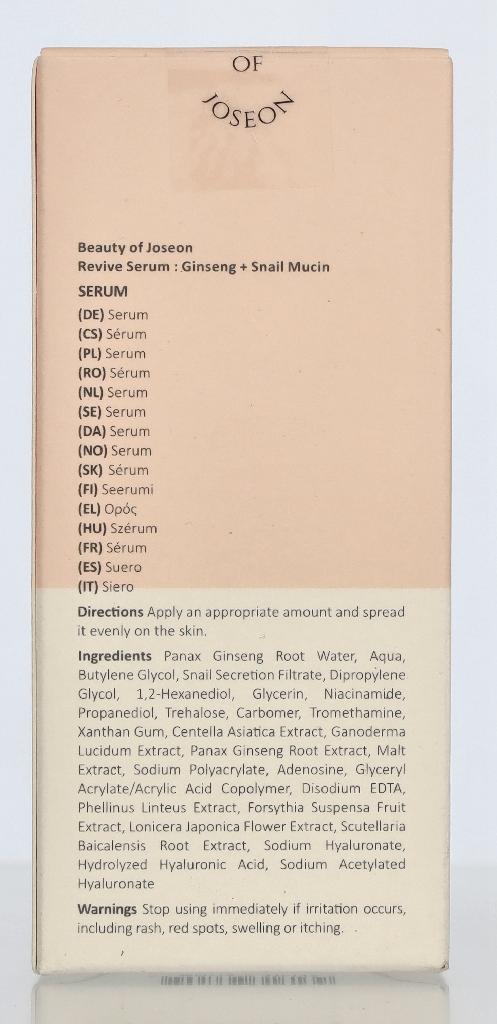Beauty Of Joseon Revive Serum Ginseng + Snail Mucin 30 ml