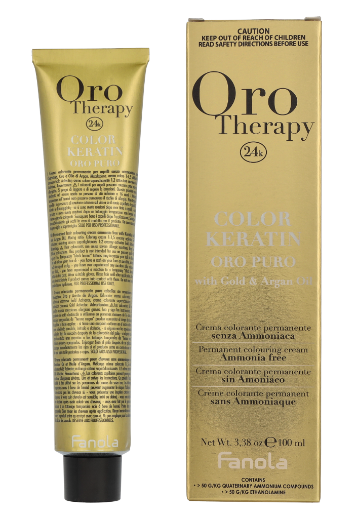Fanola Oro Therapy Colour Keratin Permanent Coloring Cream 100 ml