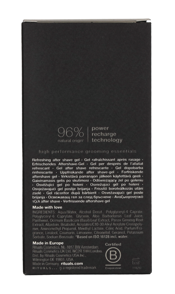 Rituals Homme After Shave Refreshing Gel 100ml
