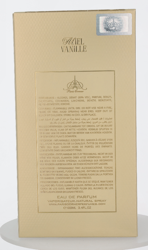 Paris Corner Miel Vanille Edp Spray 100 ml