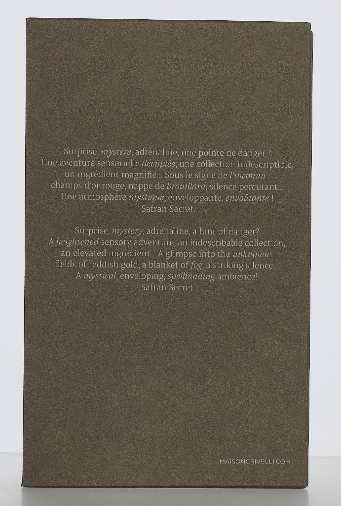 Maison Crivelli Safran Secret Extrait De Parfum 50 ml