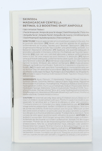Skin1004 Retinol 0.2 Boosting Shot Madagascar Centella 30 ml